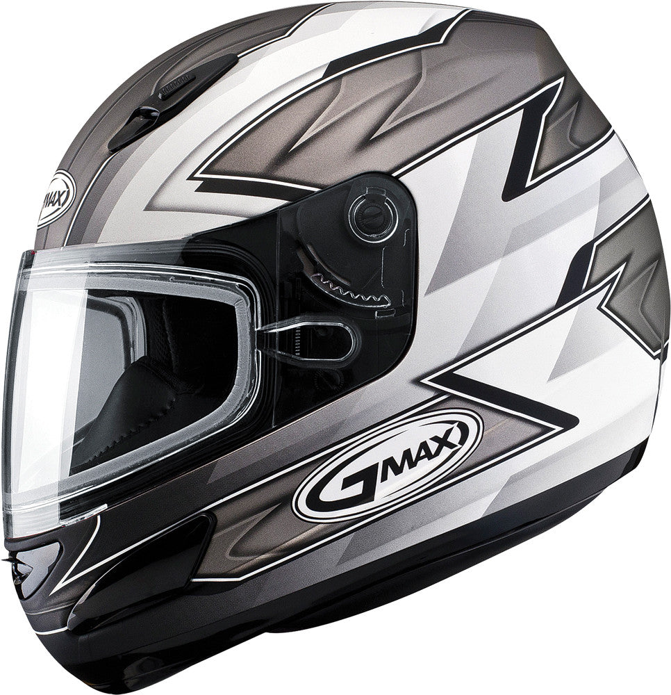 GMAX Gm-48s Helmet Razor M. Silver/White L G6481346 TC-5