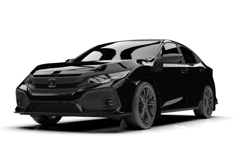 Rally Armor 17-19 Honda Civic Sport & Touring (Hatch) Black UR Mud Flap w/ Red Logo MF51-UR-BLK/RD
