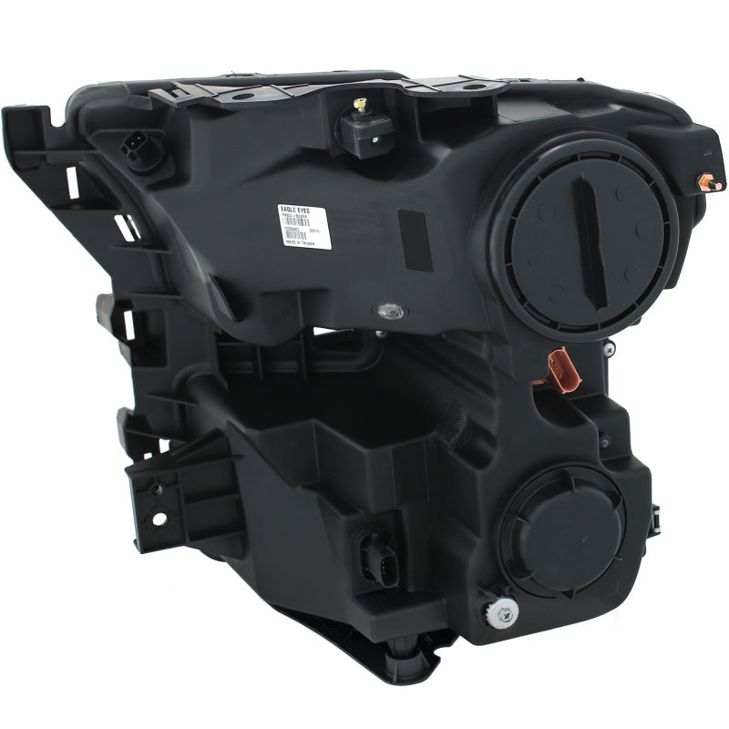 ANZO 2015-2016 Ford F-150 Projector Headlights w/ Plank Style Design Black w/ Amber 111347