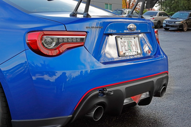 Perrin 13-20 & 2022 Subaru BRZ / 13-16 Scion FRS / 17-20 Toyota 86 Tow Hook Kit (Rear) - Black PSP-BDY-255BK