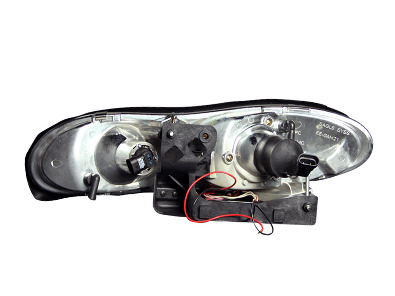 ANZO 1998-2002 Chevrolet Camaro Projector Headlights w/ Halo Black 121160