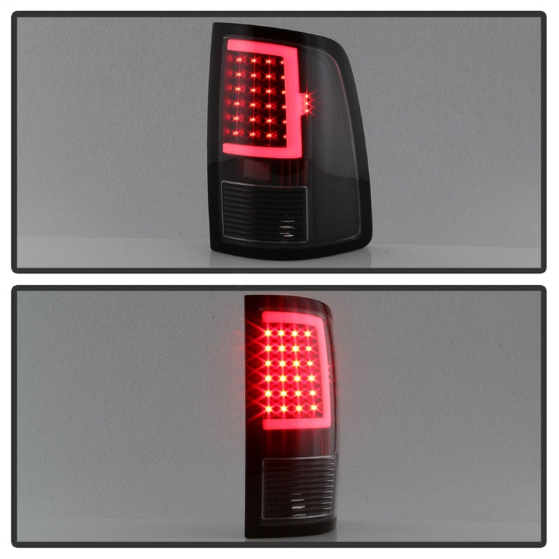 xTune 13-18 Dodge Ram 1500 LED Tail Lights - Black (ALT-ON-DRAM13V2-LBLED-BK) 9041013