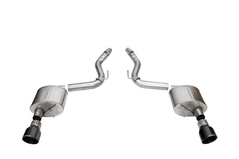 Corsa 2024 Ford Mustang GT Sport Axle-Back Dual Rear Exit with 4.5in Black PVD Pro-Series Tips 21252BLK