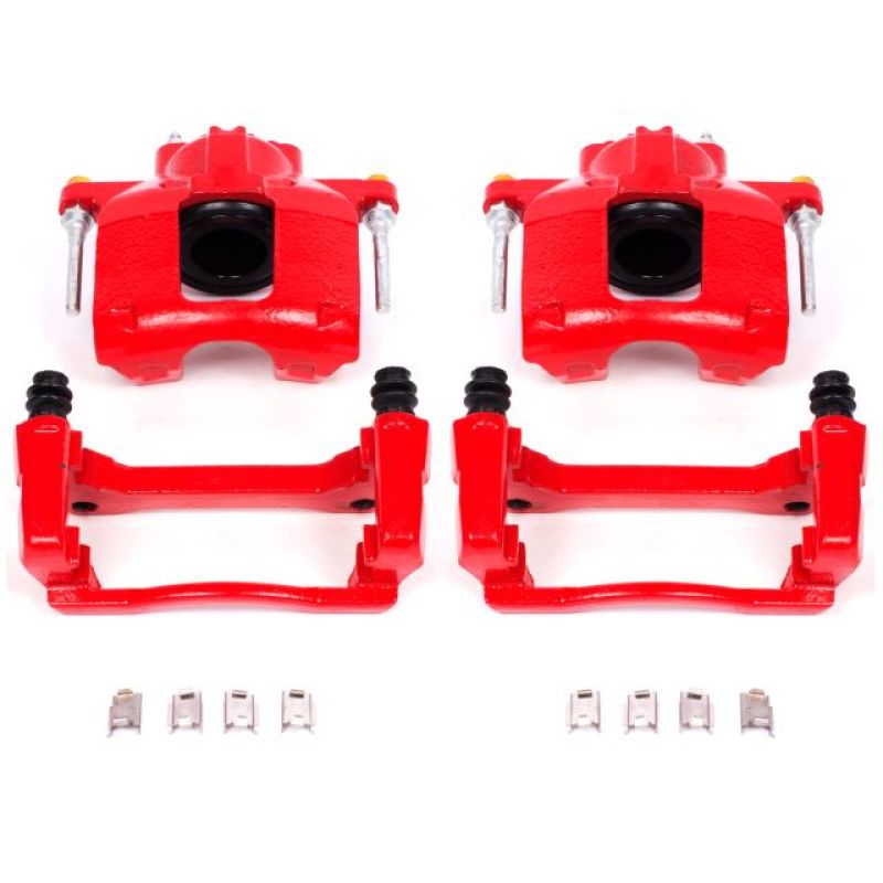 Power Stop 08-16 Chrysler Town & Country Front Red Calipers w/Brackets - Pair S5044