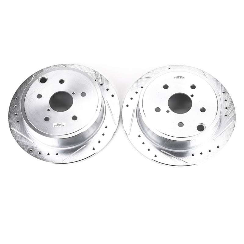 Power Stop 15-19 Subaru WRX Rear Evolution Drilled & Slotted Rotors - Pair JBR1701XPR