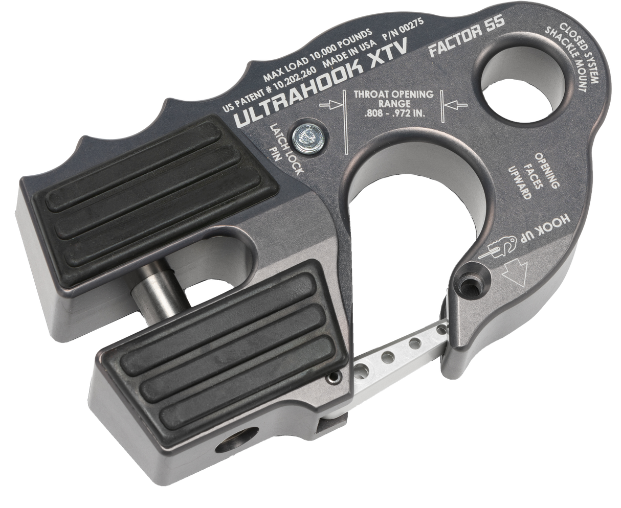 FACTOR 55 Ultrahook Xtv Winch Shackle Mount Grey 00275-06