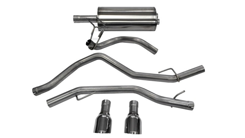 Corsa 09-14 Dodge Ram 1500 4.7L Quad/Crew Cab/Short Bed Polished Dual Exit Cat-Back Exhaust 14405