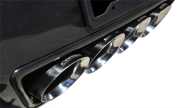 Corsa 2014 Corvette C7 Coupe 6.2L V8 AT/MT 2.75in Valve-Back Dual Rear Exit Polished Sport Exht 14764