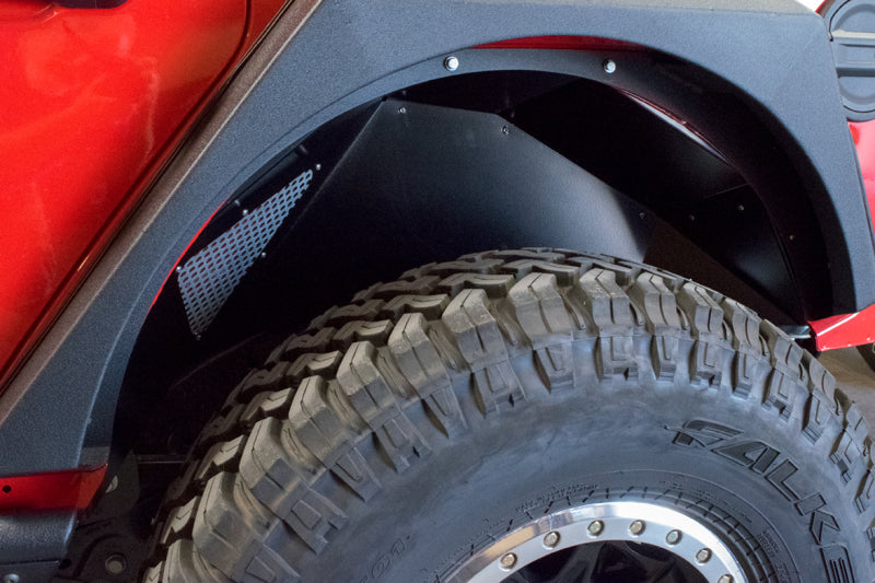 DV8 Offroad 2018+ Jeep Wrangler JL Rear Inner Fenders - Black INFEND-03RB