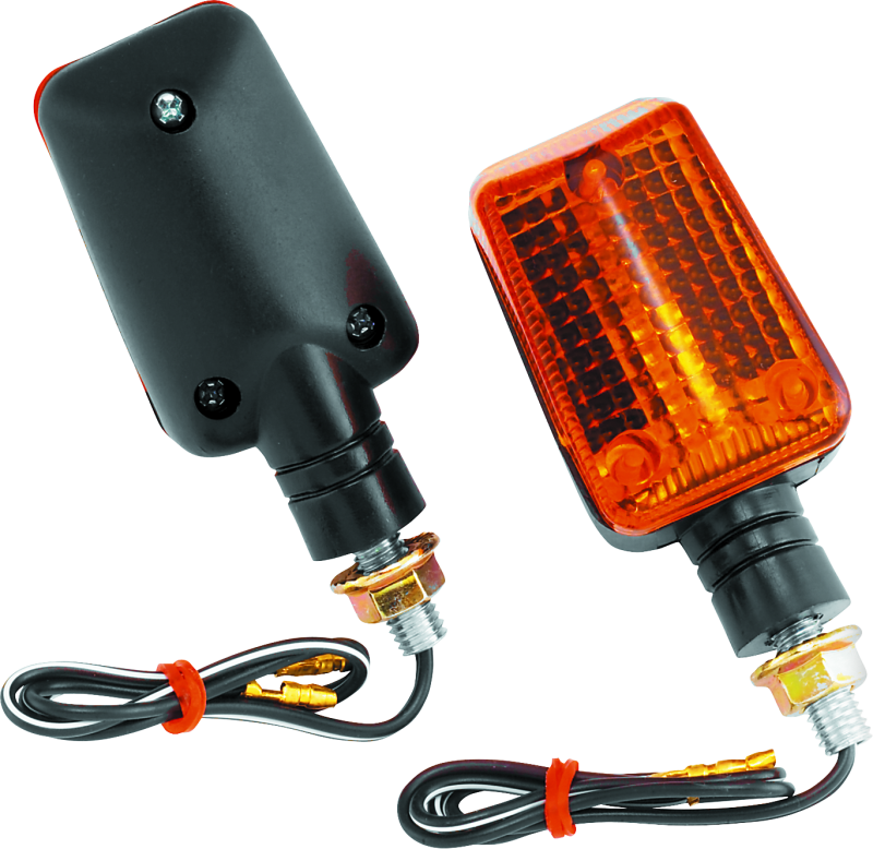 BikeMaster Universal Ministalk Marker Light - Black/Amber 268038