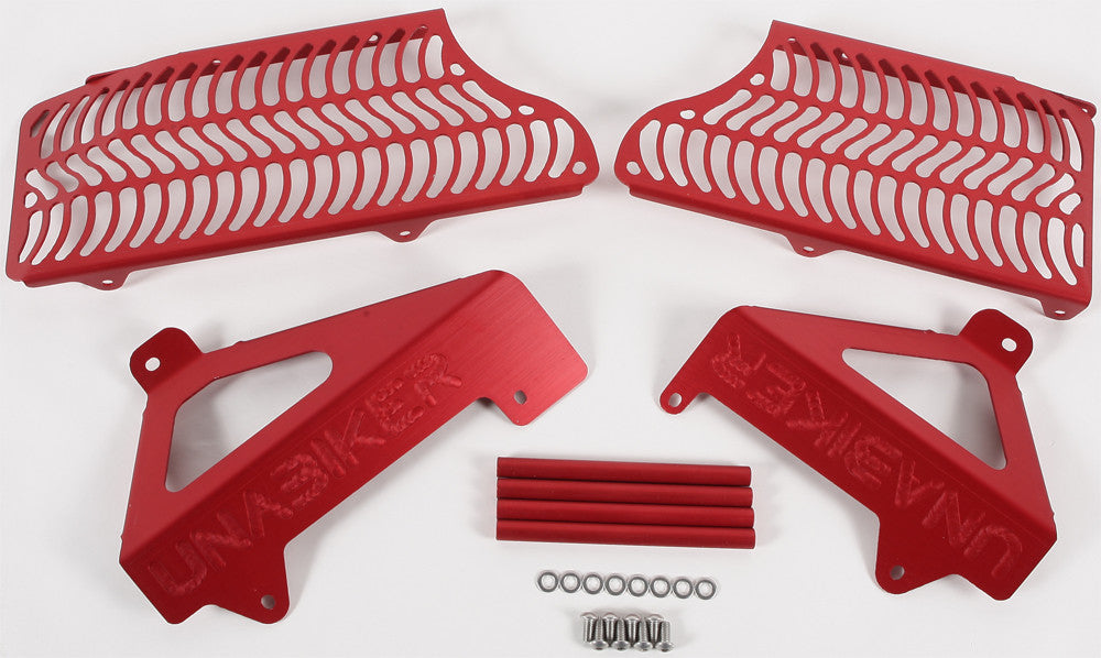 UNABIKER Radiator Guard (Red) SRMZ0809-R