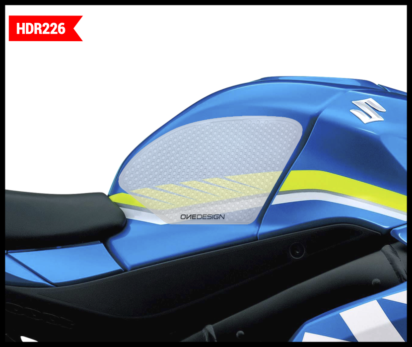 ONE EMBLEMSHdr Tank Side Pad Clear SuzHDR 226