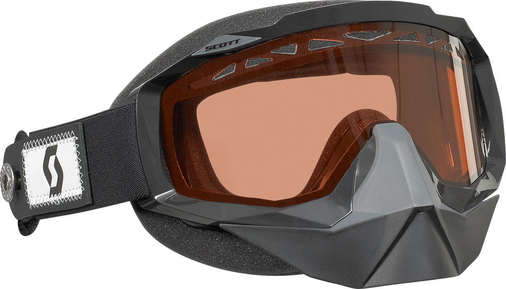 SCOTT Hustle Snocross Goggle W/Speed Strap Black W/Acs Rose Lens 217785-0001108