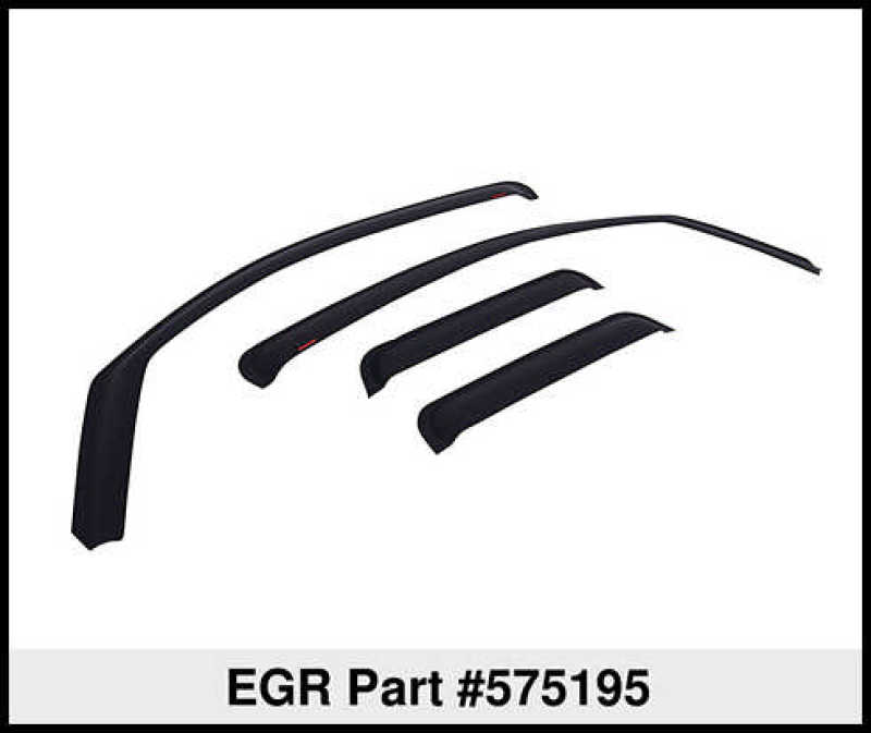 EGR 07-12 Toyota Tundra Crew Max In-Channel Window Visors - Set of 4 - Matte (575195) 575195