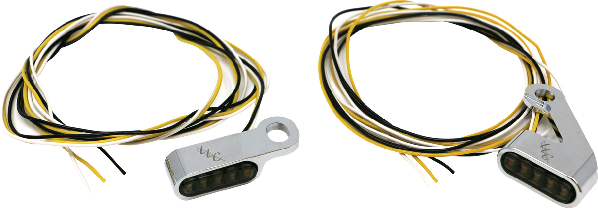LETRIC LIGHTING COSwitchback Led Turn Signal Chrome White Run/Amber TurnLLC-MMM-C