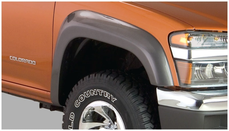 Bushwacker 04-12 GMC Canyon Extend-A-Fender Style Flares 2pc - Black 41029-02
