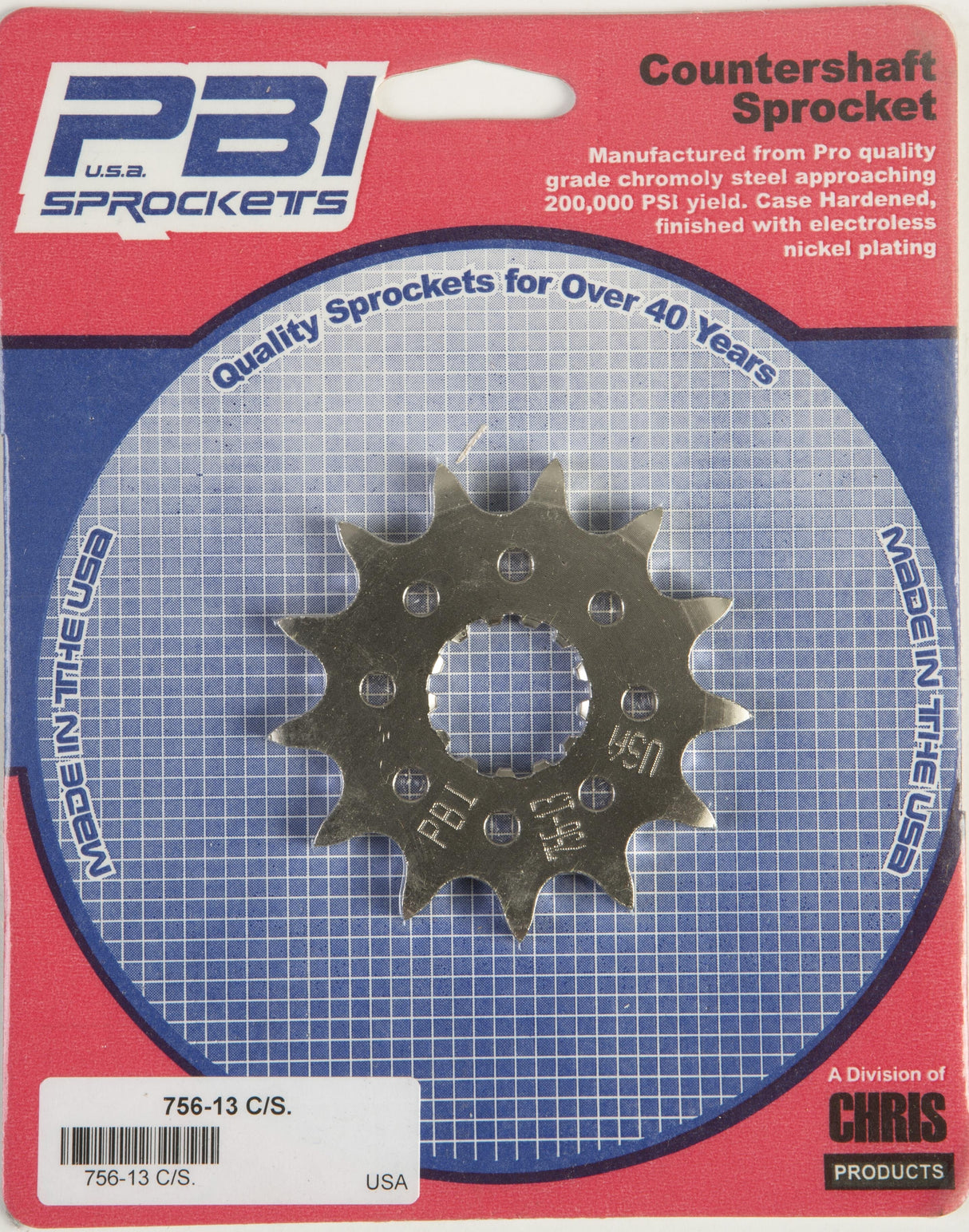 PBIFront Cs Sprocket Steel 13t-520 Kaw/Suz/Yam756-13