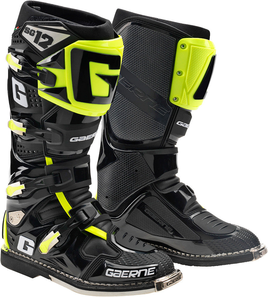 GAERNE Gaerne Sg-12 Blk/Hi-Vis Sz 7 Limited Edition 2174-019-007