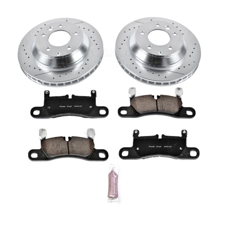 Power Stop 11-18 Porsche Cayenne Rear Z23 Evolution Sport Brake Kit K5979