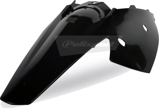 POLISPORT Rear Fender W/Panel Black 8561300001