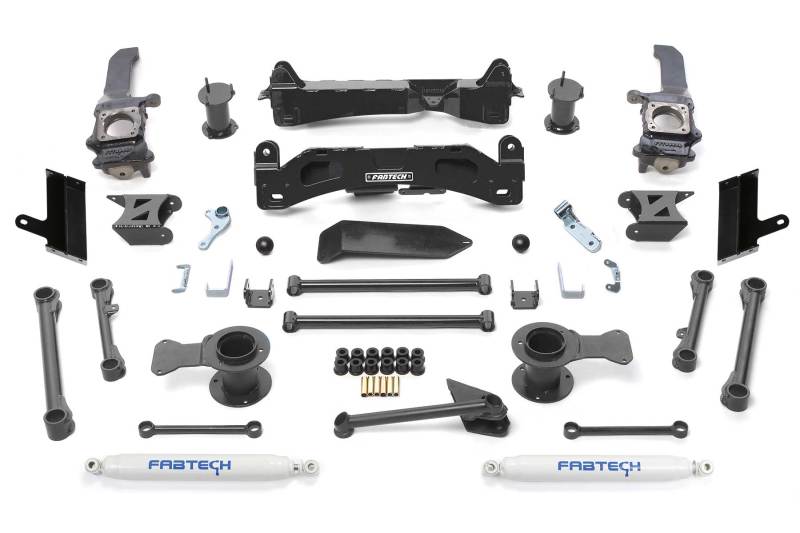 Fabtech 2015-21 Toyota 4Runner 4WD 6in Basic Sys w/Perf Shks K7066