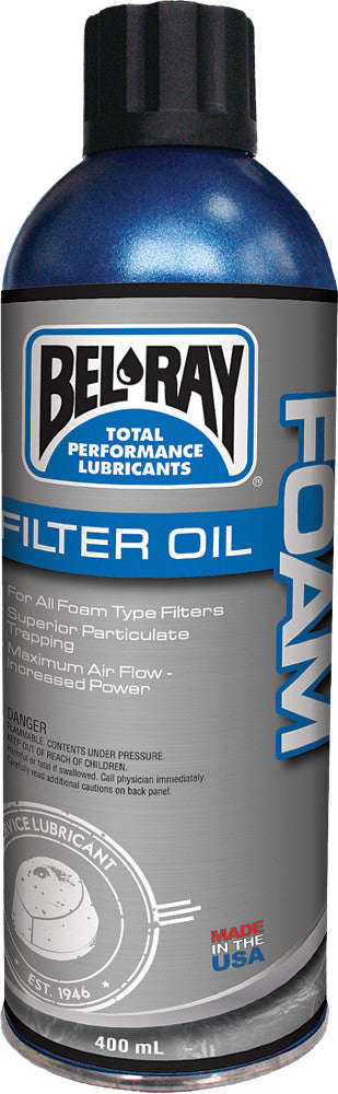 BEL-RAY Foam Filter Oil Waterproof Spray 400ml 99200-A400W