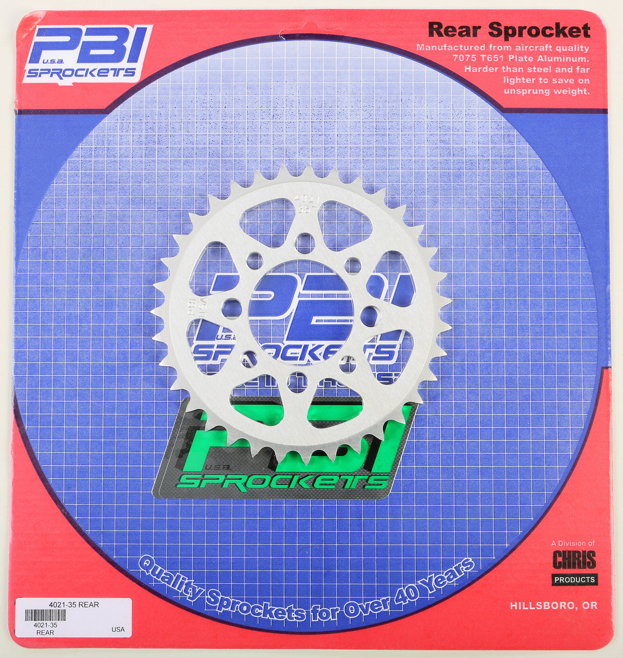 PBIRear Sprocket Aluminum 35t-420 Kaw/Suz4021-35-1
