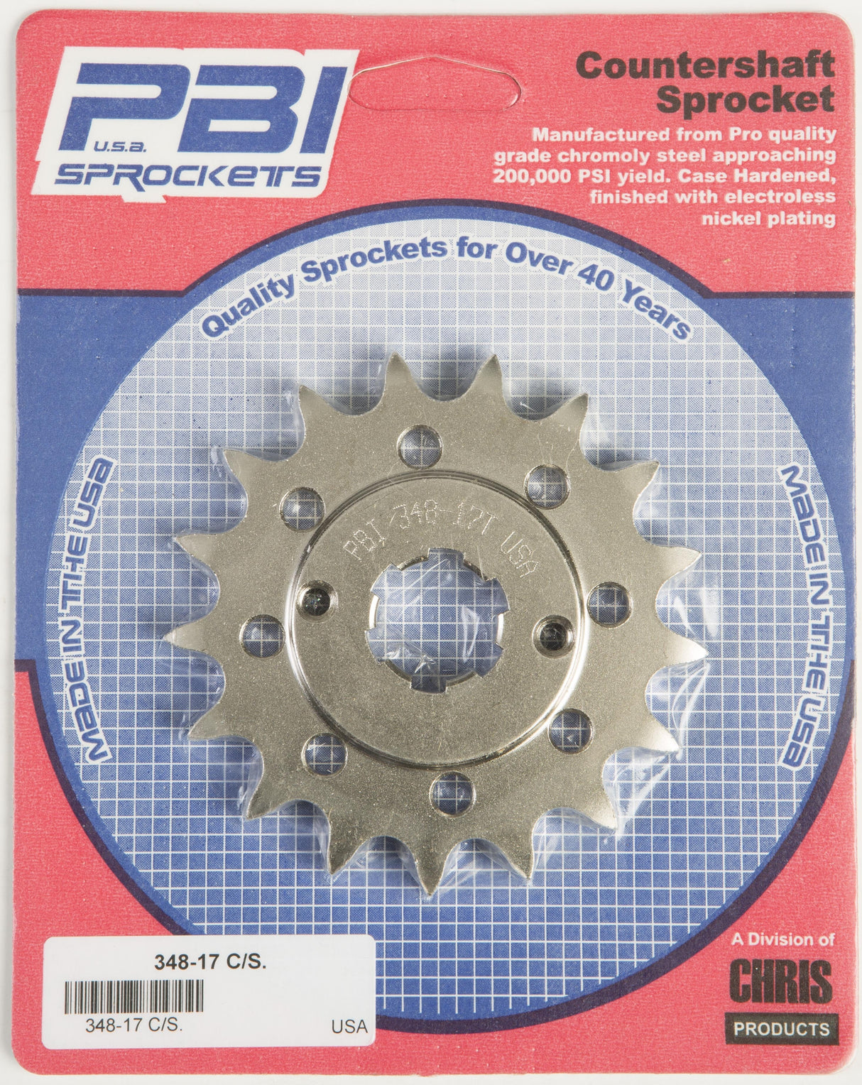 PBIFront Cs Sprocket Steel 17t-530 Hon348-17