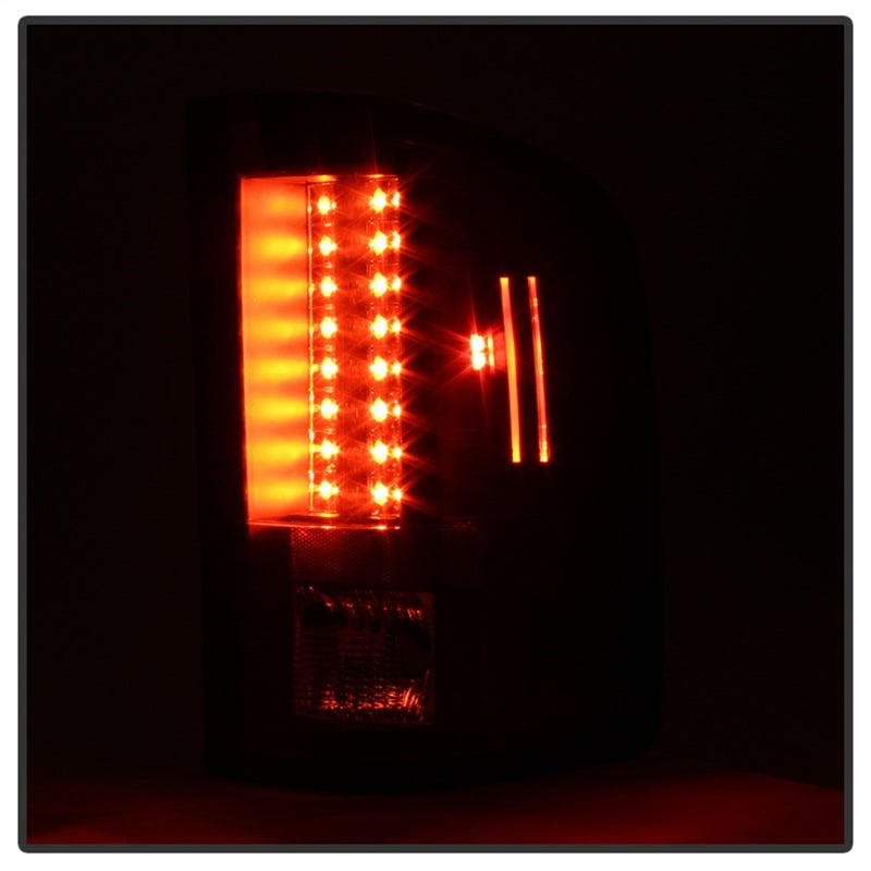 Spyder Chevy Silverado 07-13 LED Tail Lights Blk ALT-YD-CS07-LED-BK 5001771