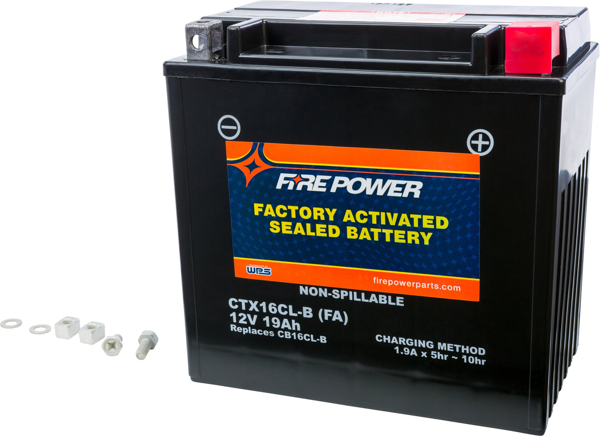 FIRE POWER Battery Ctx16cl-B Sealed Factory Activated CT16CL-B-BS(FA)