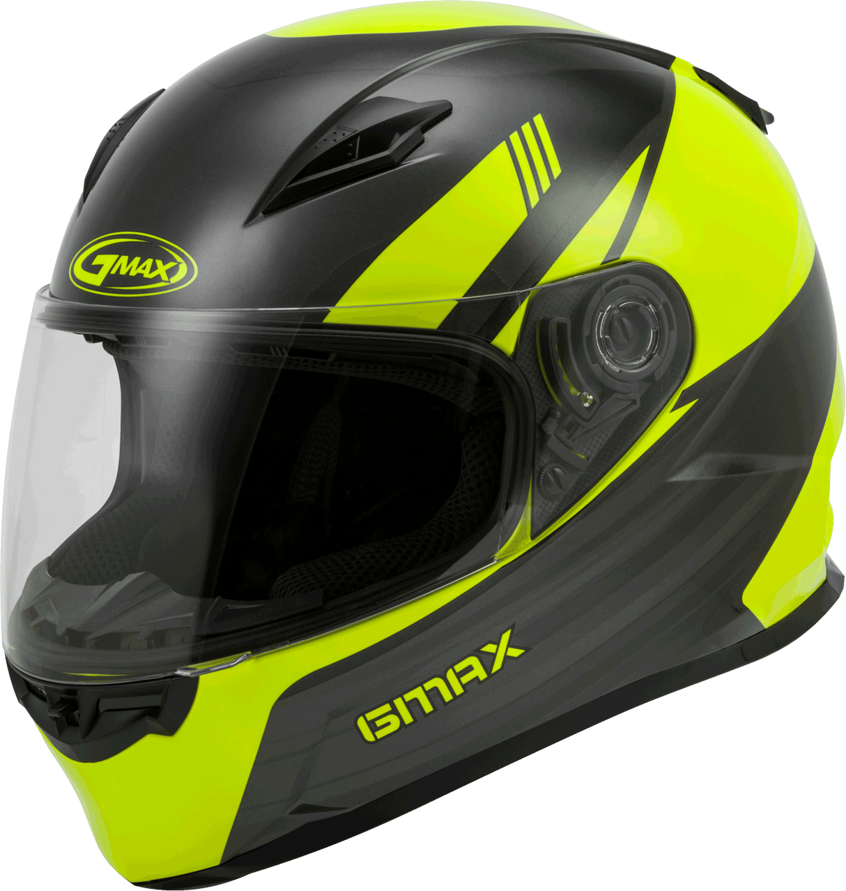 GMAX Ff-49 Full-Face Deflect Helmet Hi-Vis/Grey Sm G1494524