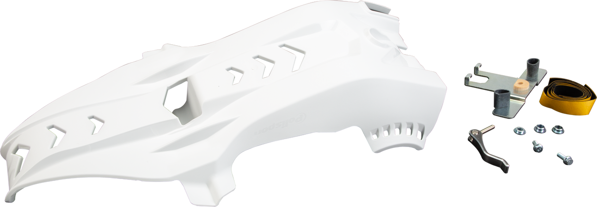 POLISPORT Fortress Skid Plate With Link Protector White 8472000003