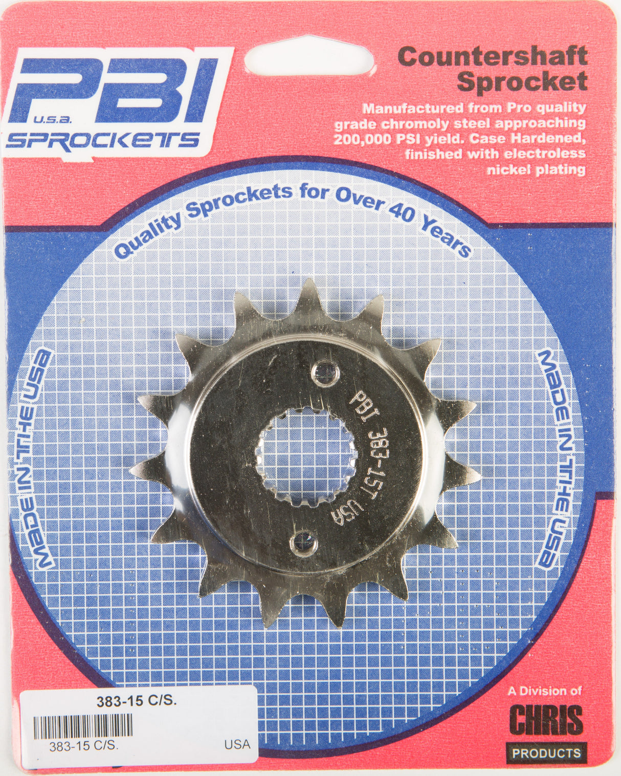 PBIFront Cs Sprocket Steel 15t-520 Hon383-15