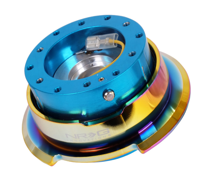 NRG Quick Release Gen 2.8 - New Blue Body / Neochrome Ring SRK-280NB-MC
