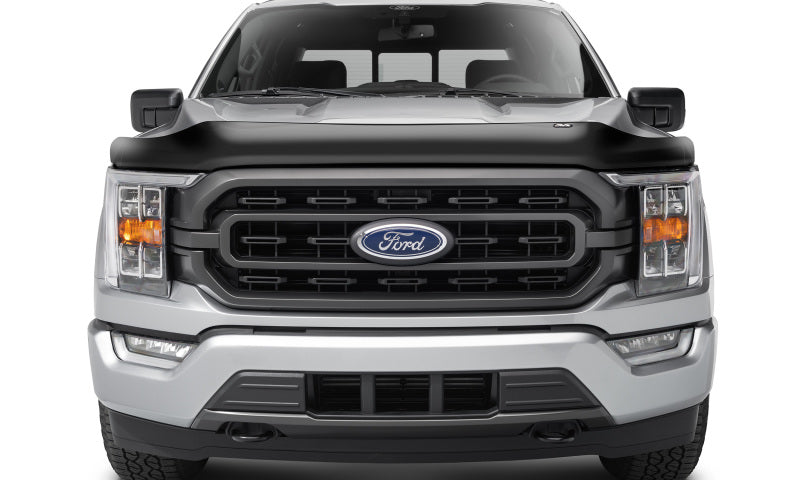 AVS 21-22 Ford F-150 (Excl. Tremor/Raptor) Medium Profile Hood Shield - Smoke 23621