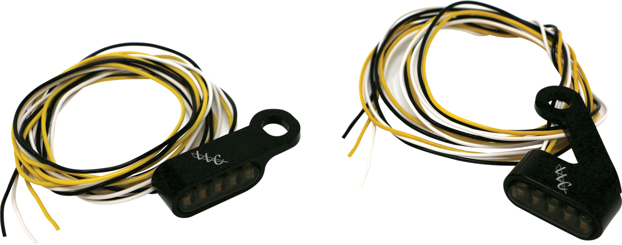 LETRIC LIGHTING COSwitchback Led Turn Signal Black White Run/Amber TurnLLC-MMM-B