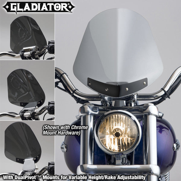 NATIONAL CYCLEGladiator Windshield W/Black Mounts (Light Tint)N2702