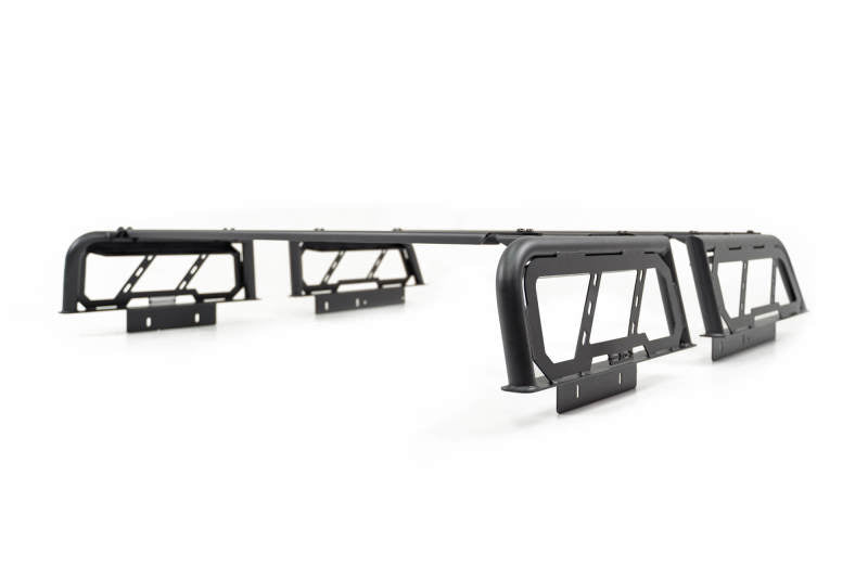 DV8 Offroad 07-23 Toyota Tundra / 09-23 Ford F150 Raptor MTO Series Bed Rack - 2pc Adj. RRUN-03