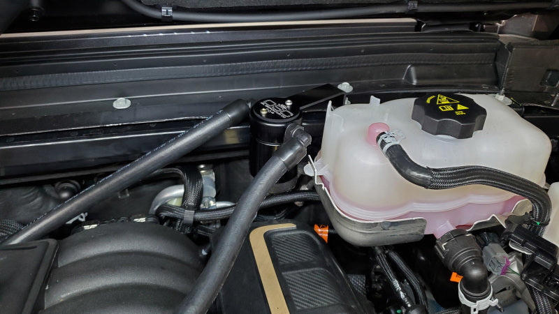 J&L 2021-2024 Jeep Wrangler 392 Oil Seperator 3.0 Passenger Side - Black Anodized 3072P-B