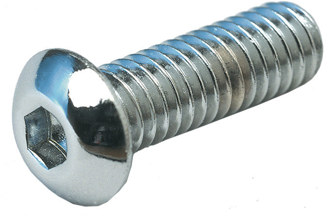 CY-CHROME 1/4"-28x1" Bolts Chrome 2/Pk Chrome MCS216
