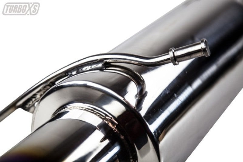 Turbo XS 02-07 WRX-STi Rear Muffler Assembly w/ Titanium Tip WS02-RMA-TI