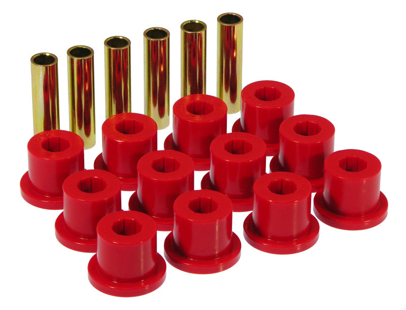 Prothane 67-87 GM Rear Spring & Shackle Bushings (w/ 1.5in Bushings) - Red 7-1001