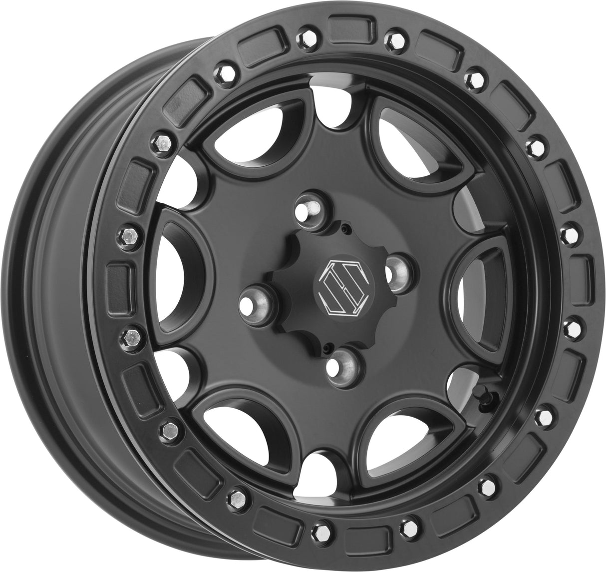 HIPER Flcn Matte Blk 14x8 4+4 4/136-4/137 1480-KFSBK-44-SBL-BK