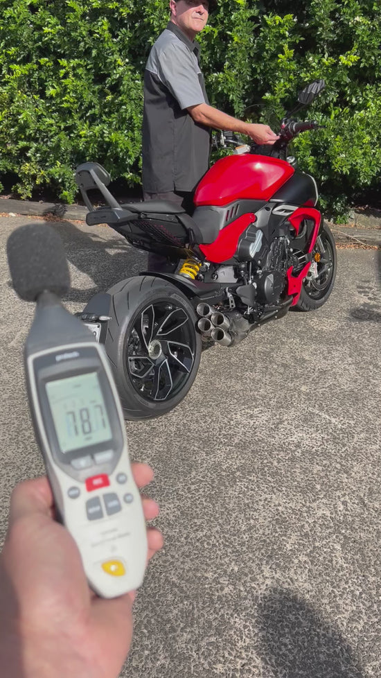 Vandemon Ducati Diavel V4 Stealth Bimodal Quattro Titanium Exhaust System 2023-2026 DUCDVLV4TIEXHWV VA-32