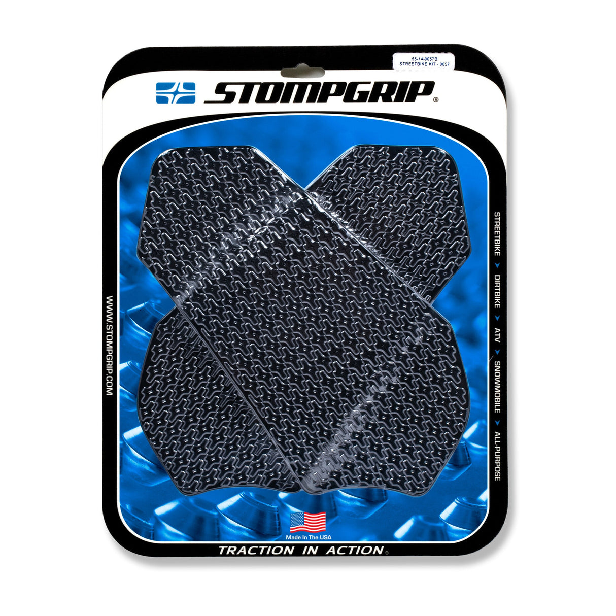 STOMPGRIP Tank Pad Kit Icon Black 55-14-0057B