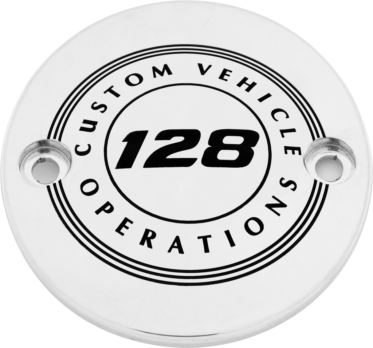 CUSTOM ENGRAVING M8 Timer Cover 128 Cvo Chrome 128-10-63