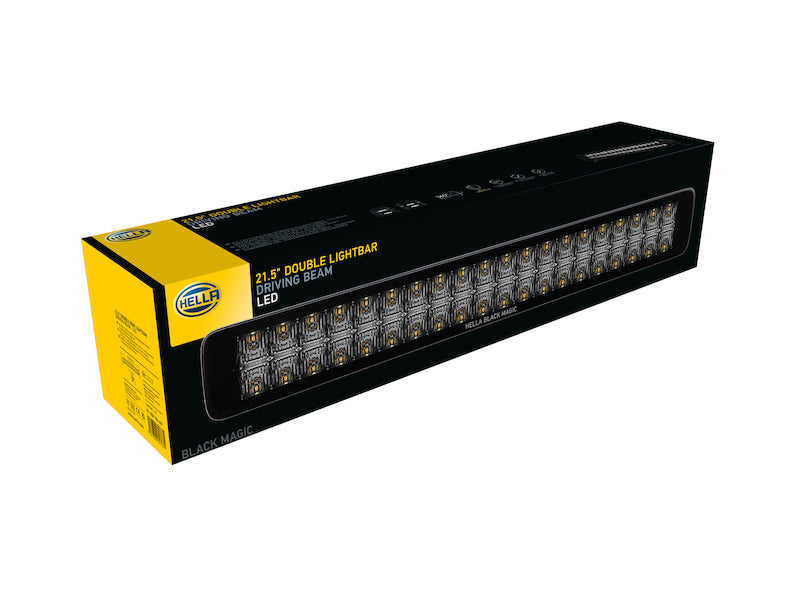 Hella Universal Black Magic 21in Double Light Bar - Driving Beam LA358176401