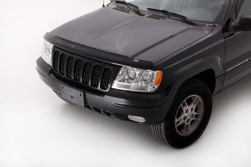 AVS 99-04 Jeep Grand Cherokee Bugflector Medium Profile Hood Shield - Smoke 23353