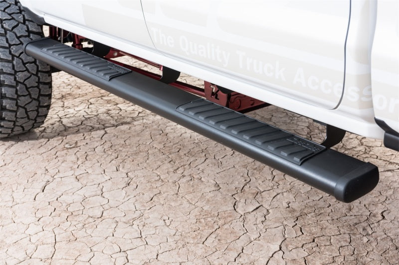 Deezee 99-23 Chevrolet/GMC/Dodge/Ford Full Size Truck Tubes - 6In Oval - Black Steel (CrewCab) DZ 16121