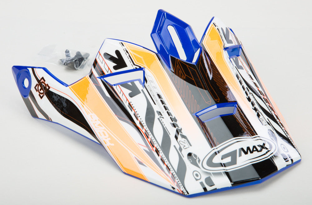 GMAX Visor Gm76x X-Tron Blue/Neon Orange Tc-26 G076065